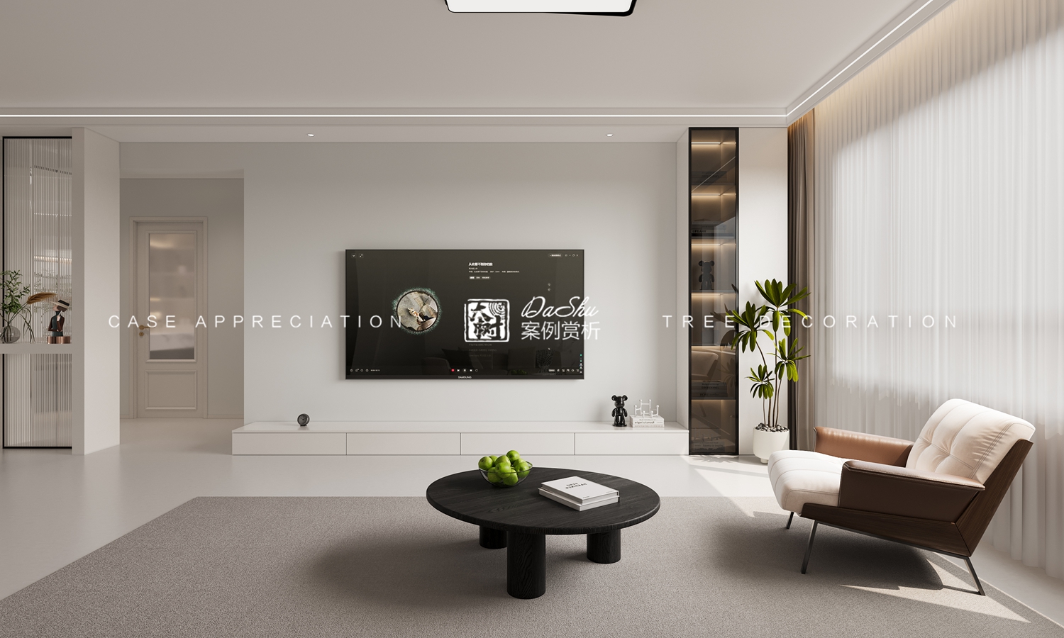 爱达尊御94㎡现代风格效果图