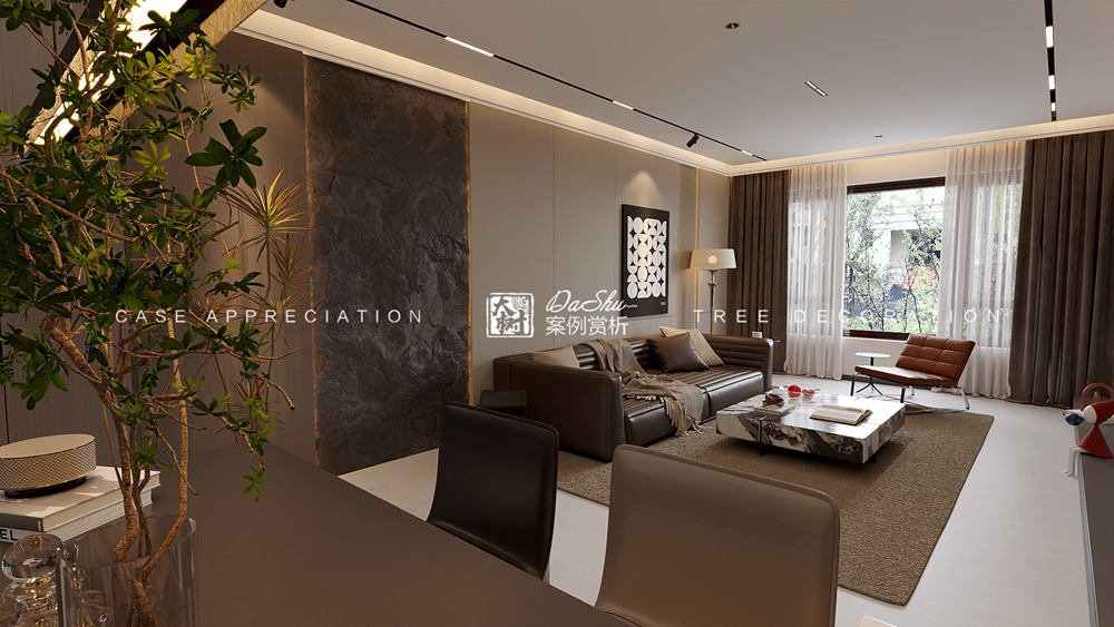 保利明玥时光61㎡意式风格效果图