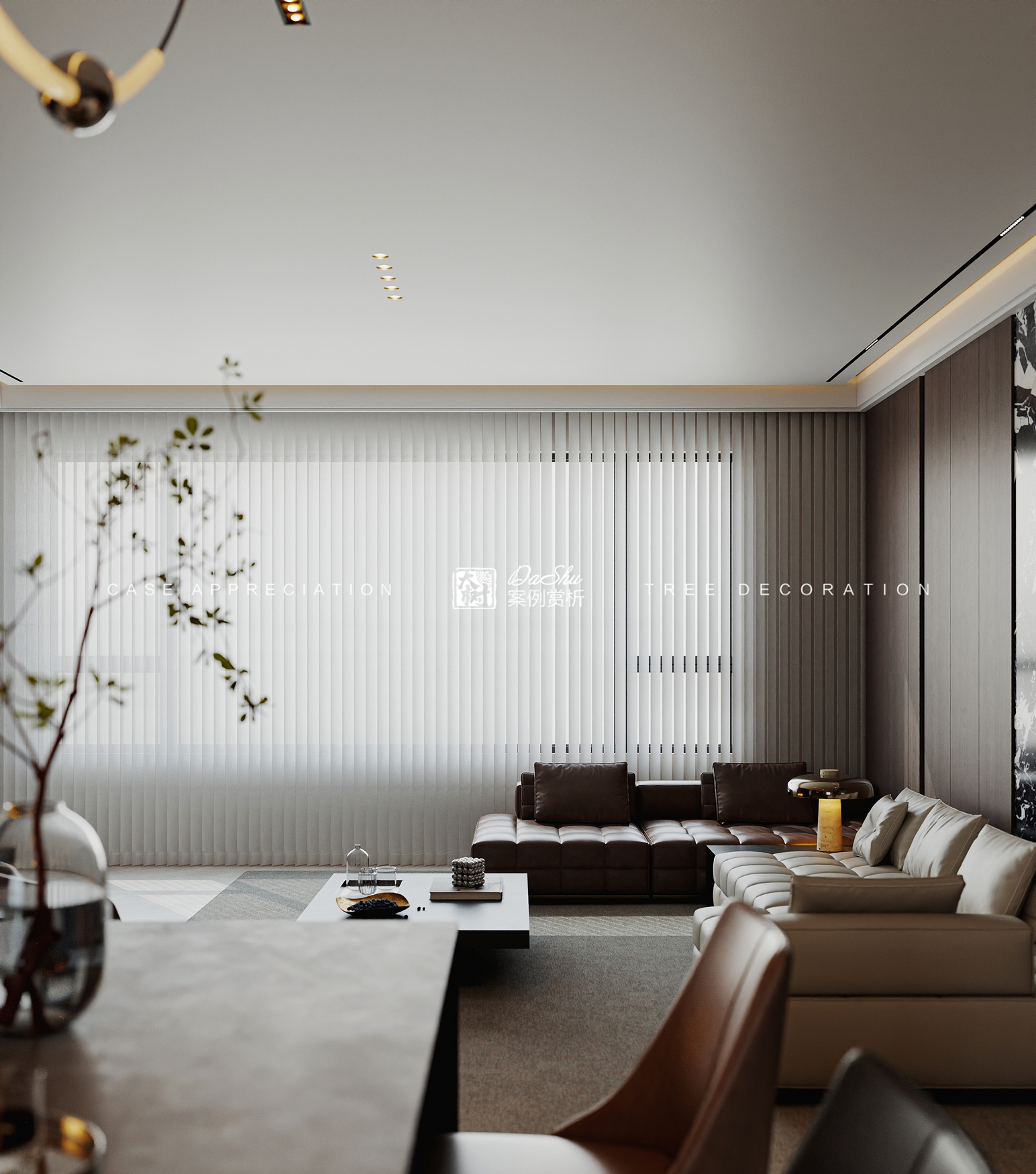 江语时代98㎡意式风格效果图