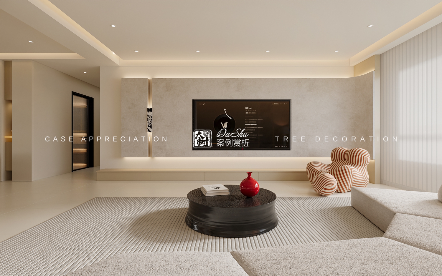 百年丽景180㎡现代风格效果图