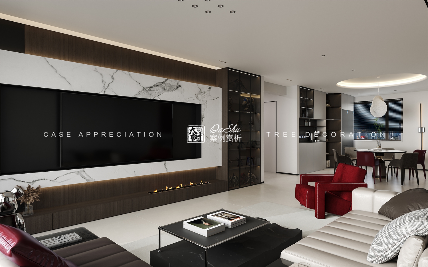 水木天成80㎡现代风格效果图