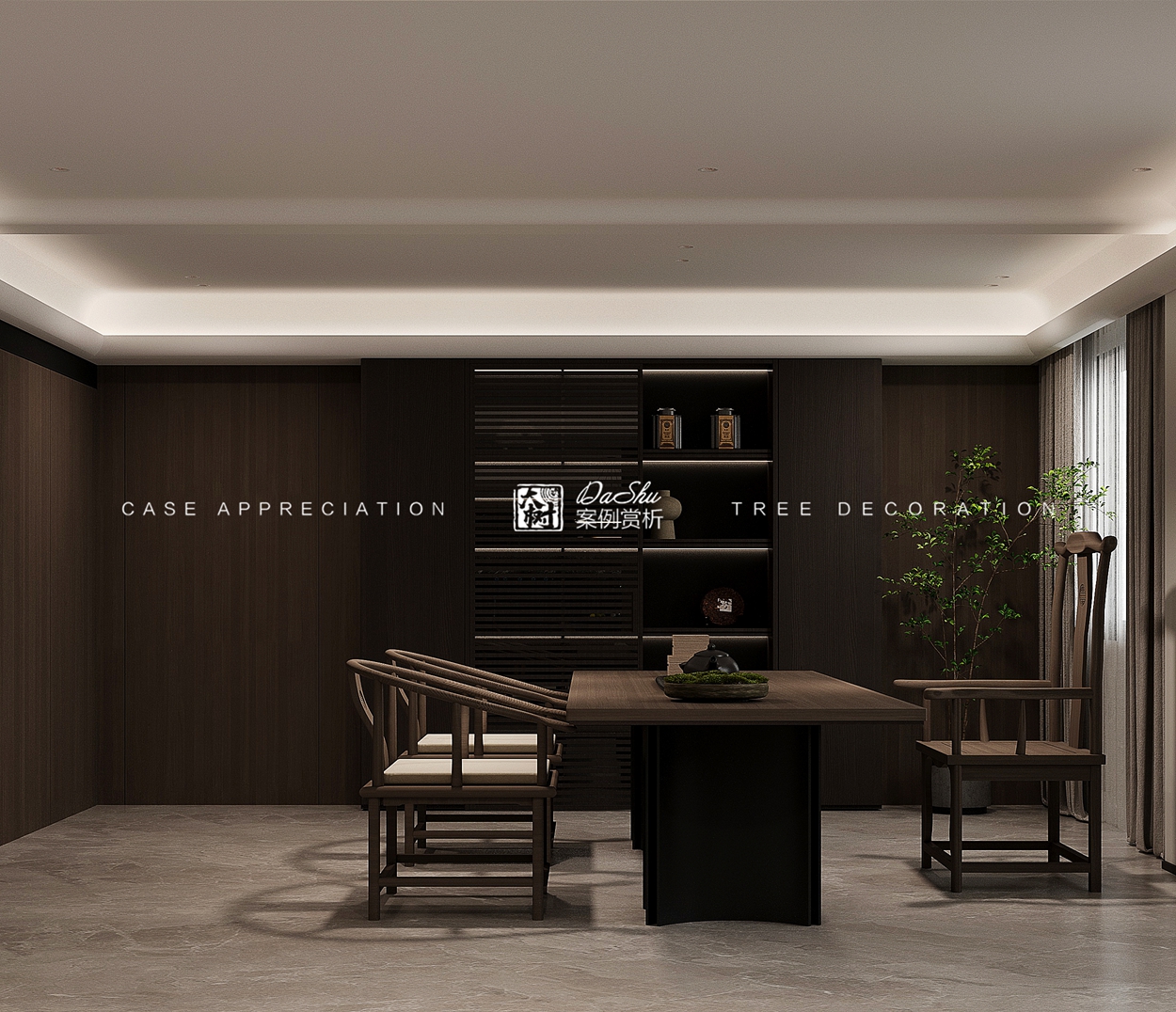 长春街106㎡意式风格效果图