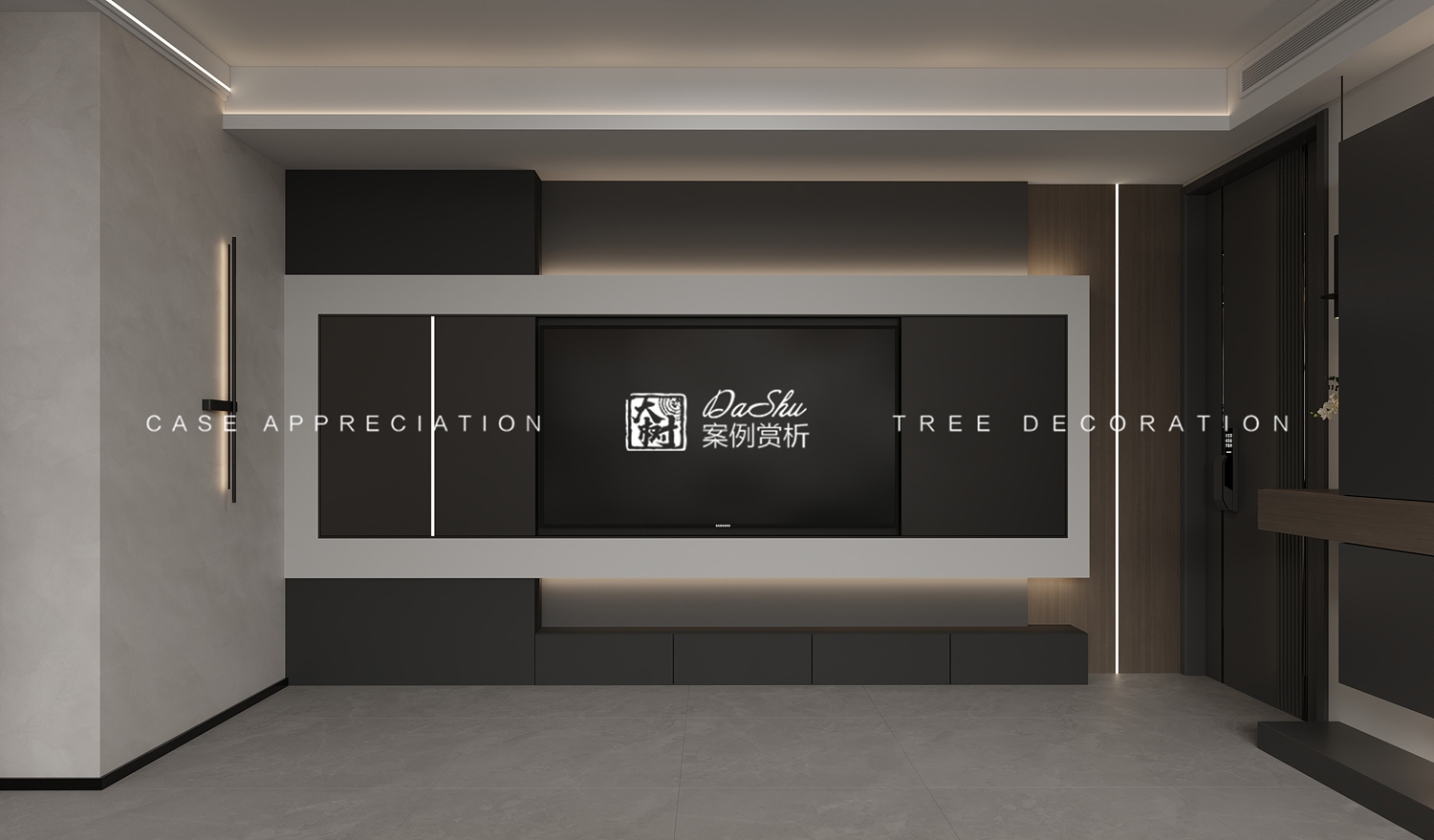 云麓公馆二期100㎡意识风格效果图