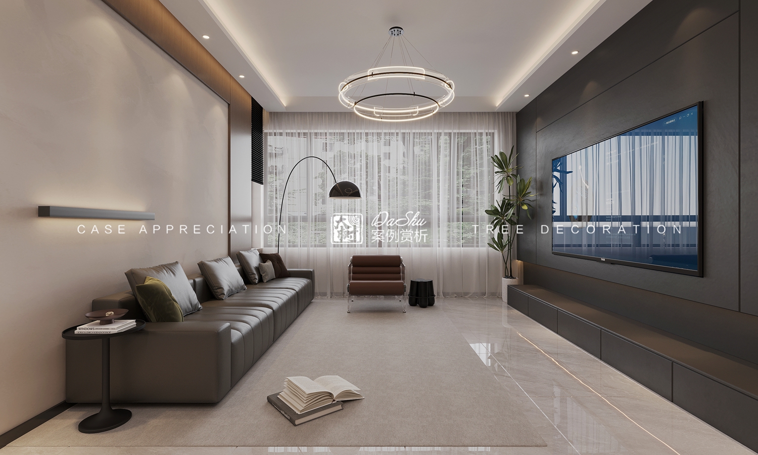 招商天玺120㎡现代风格效果图