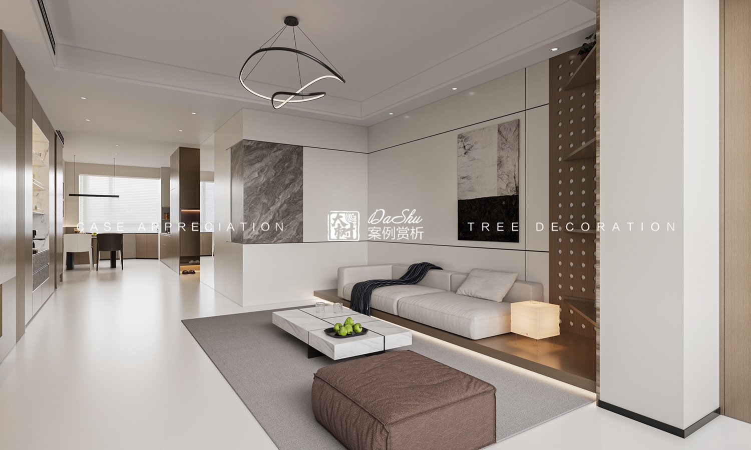 宝融福园103㎡现代风格效果图