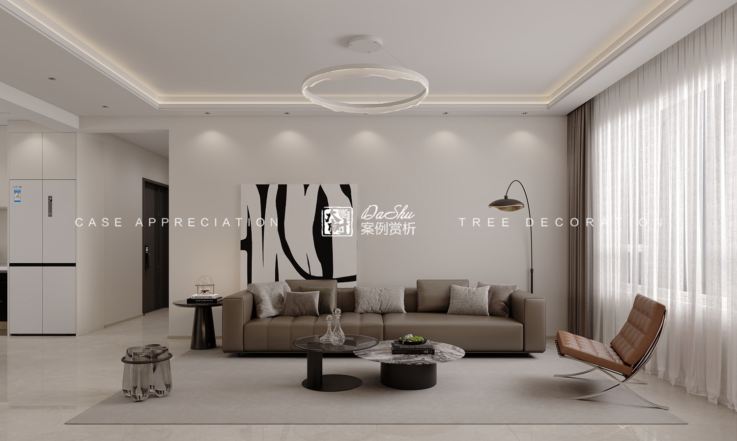 保利城110㎡现代风格效果图