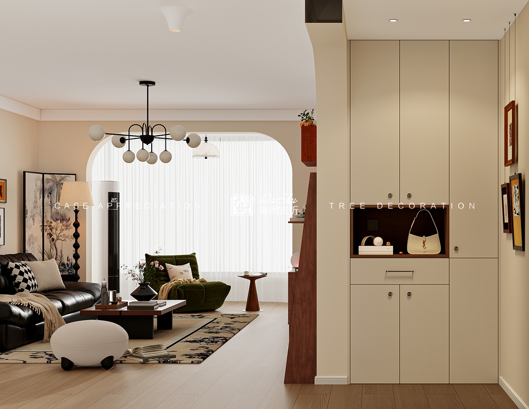 荣耀天地115㎡中古风效果图