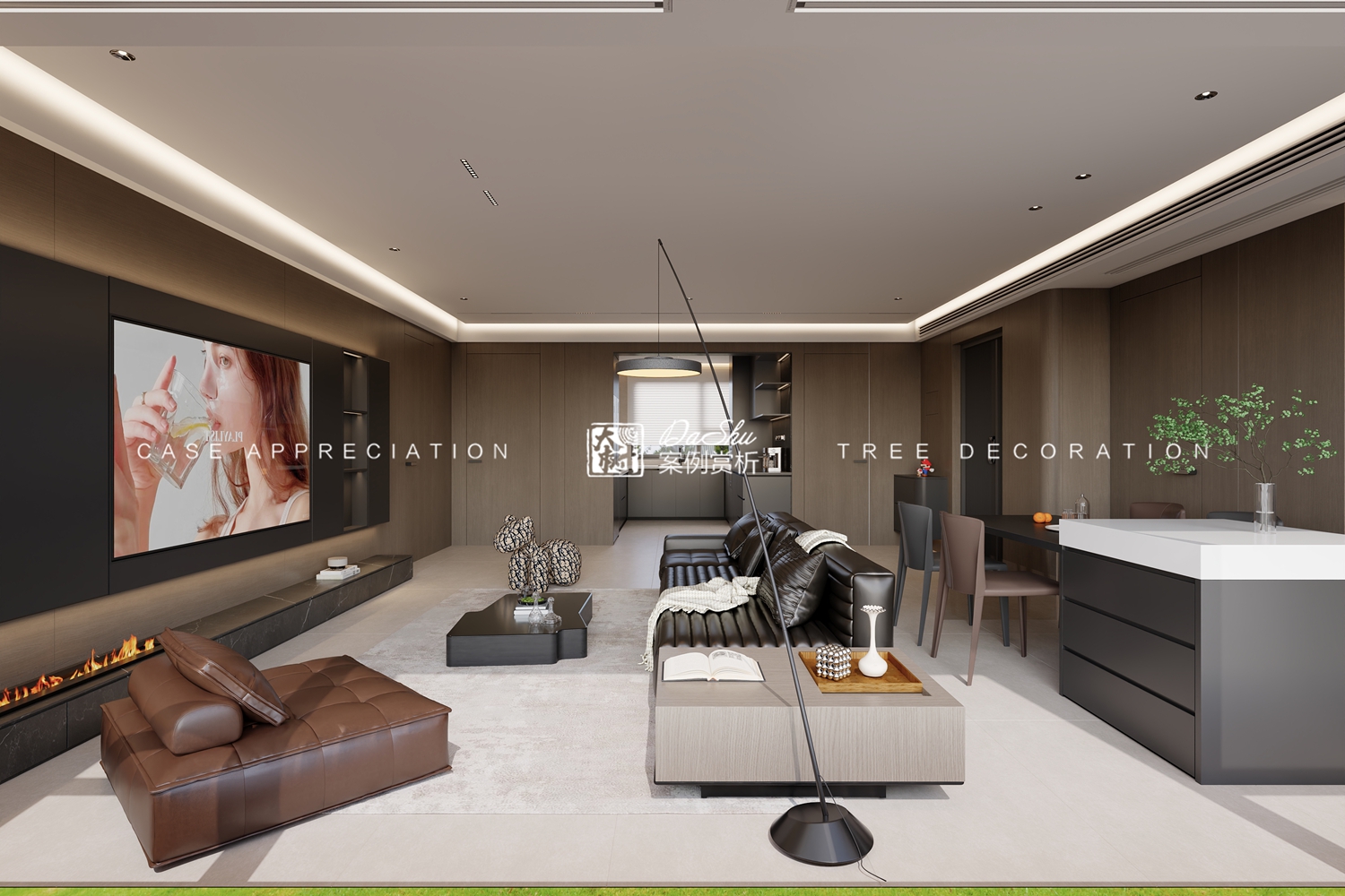 汇龙壹号首府112㎡意式风格效果图		