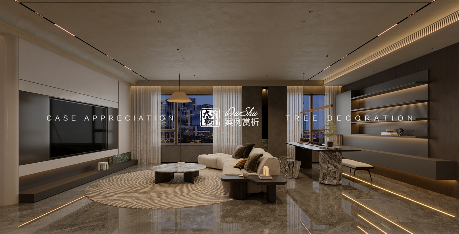 外滩首府120㎡轻奢风效果图