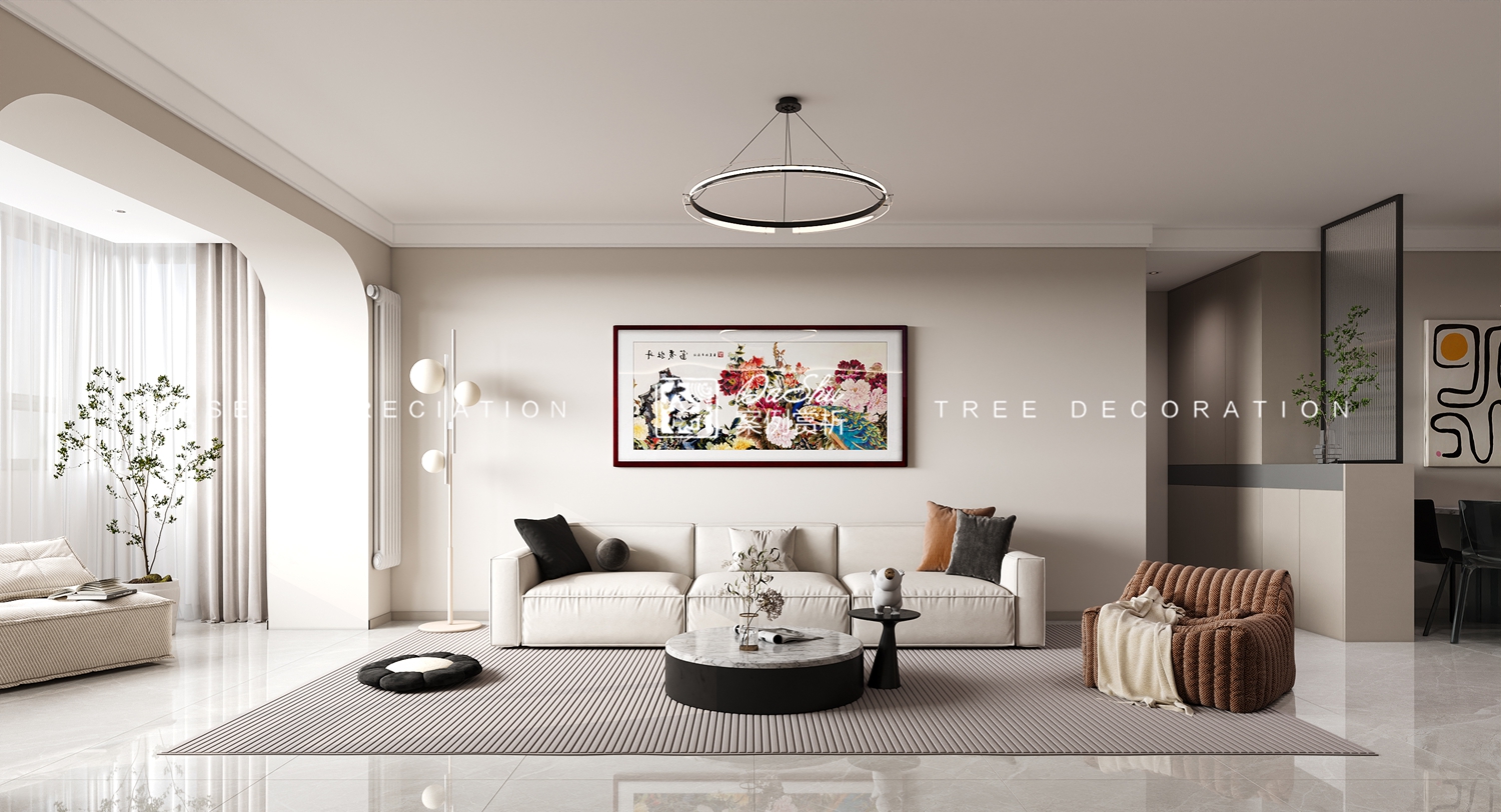 文化家园90㎡现代风格效果图