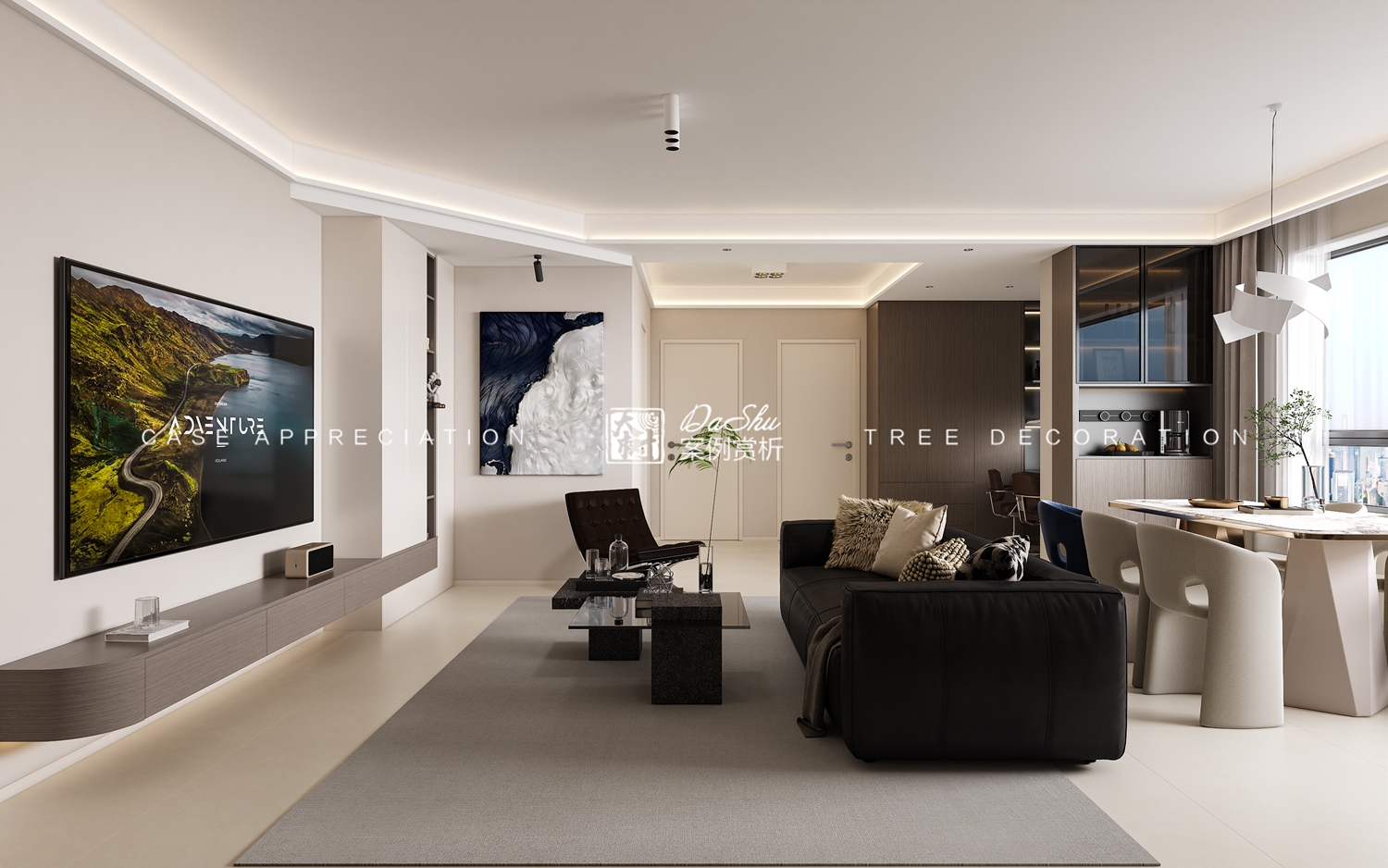 中海云麓公馆110㎡意式风格效果图